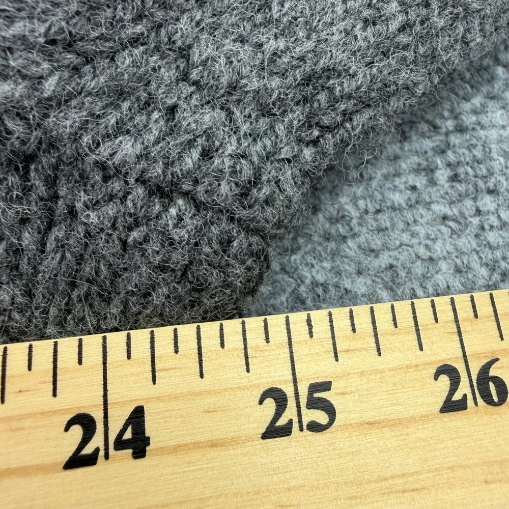 LL Bean Sweater Men XLT Tall Charcoal Classic Raggwool Henley 100% Lambswool NEW
